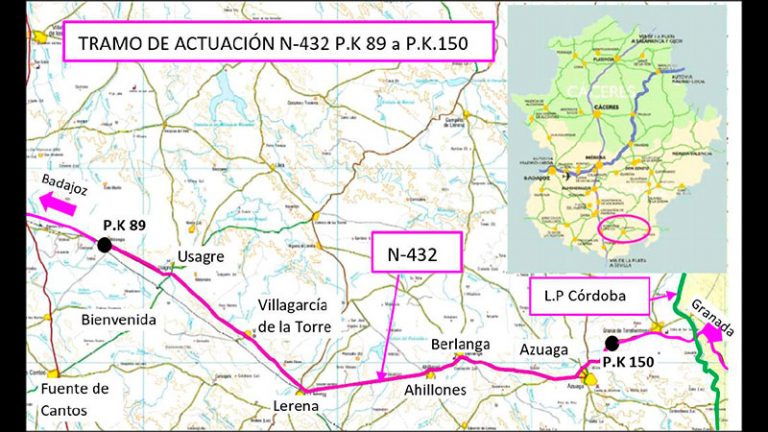 El Ministerio de Transportes formaliza el contrato de la señalización para evitar atropellos de linces en la N-432