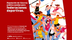 La Diputación de Cáceres abre la convocatoria de ayudas a las federaciones deportivas