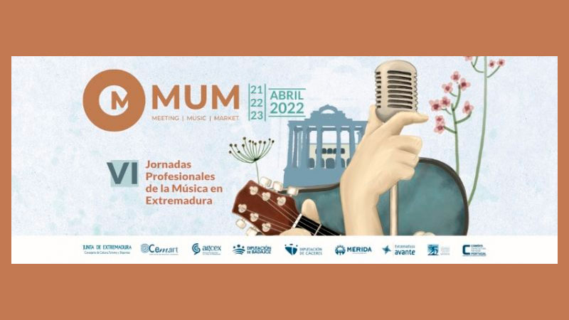 La sexta edición de las Jornadas Profesionales de la Música en Extremadura se celebra del 21 al 23 de abril