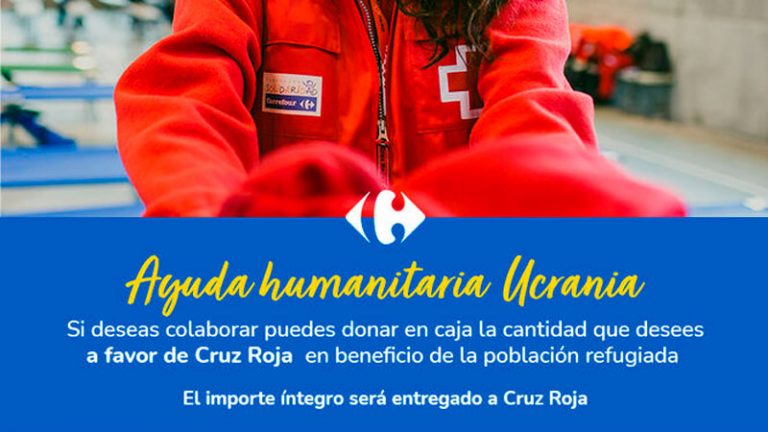 Carrefour y Cruz Roja colaboran en una iniciativa para ayudar a los refugiados ucranianos