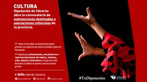 La Diputación de Cáceres abre la convocatoria de subvenciones a asociaciones culturales de la provincia