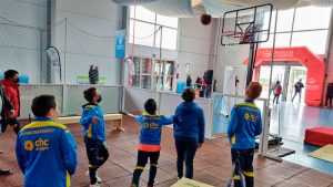 El circuito itinerante de promoción deportiva de la Diputación de Badajoz recala en Monesterio