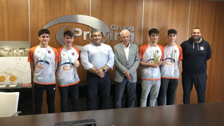 Grupo Preving recibió el título de campeones conseguido por los juveniles del BCB