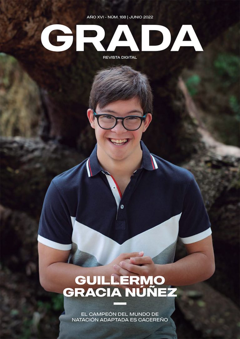 Guillermo Gracia Núñez. Un cacereño campeón del Mundo de natación adaptada. Grada 168. Portada