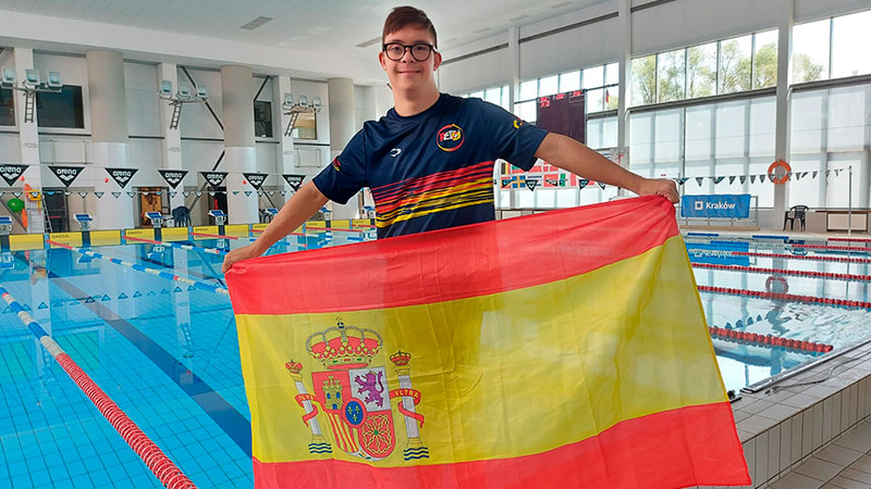 Guillermo Gracia consigue 12 medallas de oro y dos de plata en el Campeonato de Europa de natación adaptada