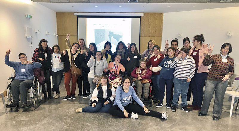Participantes en el curso para mujeres con discapacidad celebrado en Cáceres. Foto: Cedida