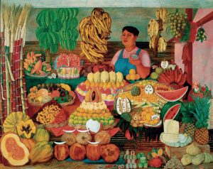 ‘La vendedora de frutas’, de Olga Costa. Grada 169. Inmaculada González