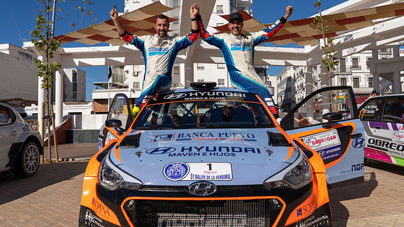 Eduardo Noriego y Daniel Canelo ganan el Rallye de la Vendimia