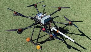 La Universidad de Extremadura desarrolla un sistema móvil para la detección de la calidad del aire mediante drones. Grada 172