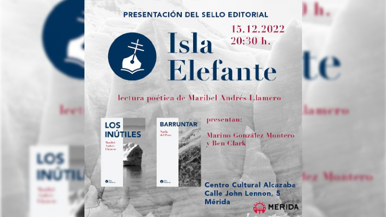 Isla Elefante, el nuevo sello editorial nacido y dirigido desde Mérida por Ben Clark, se presenta en la Biblioteca Municipal