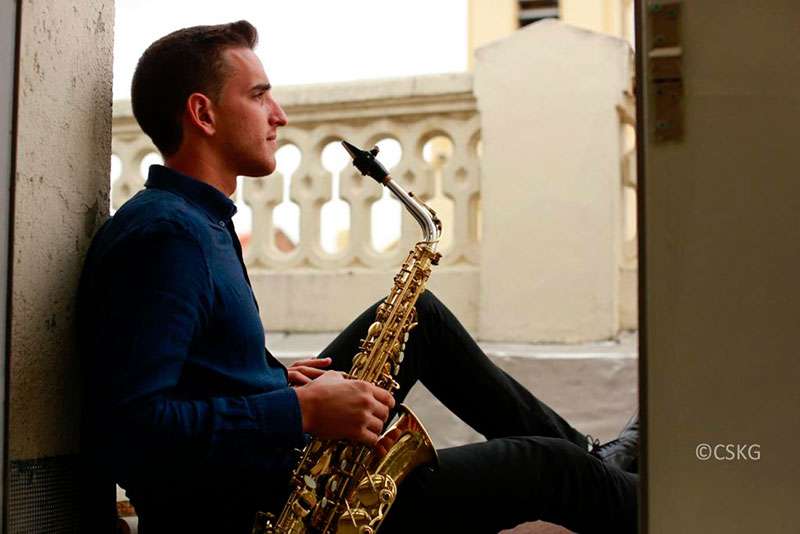 Diego Morán Carretero al saxofón. Foto: Cedida