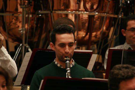 Miguel Morán Carretero con el clarinete. Foto: Cedida