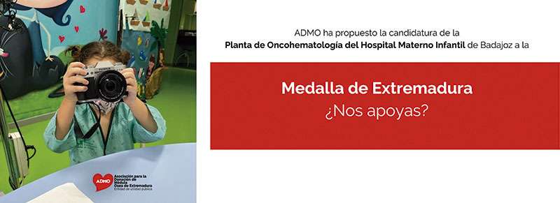 Campaña de ADMO para la Medalla de Extremadura