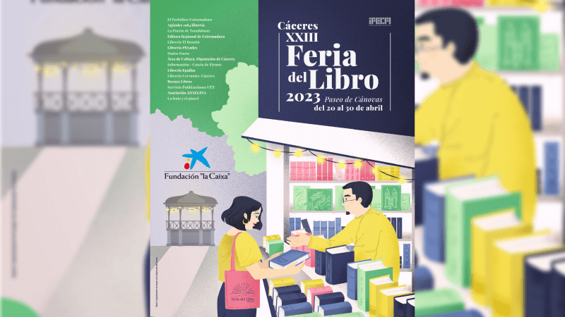 La XXIII Feria del Libro de Cáceres se celebra del 20 al 30 de abril de 2023
