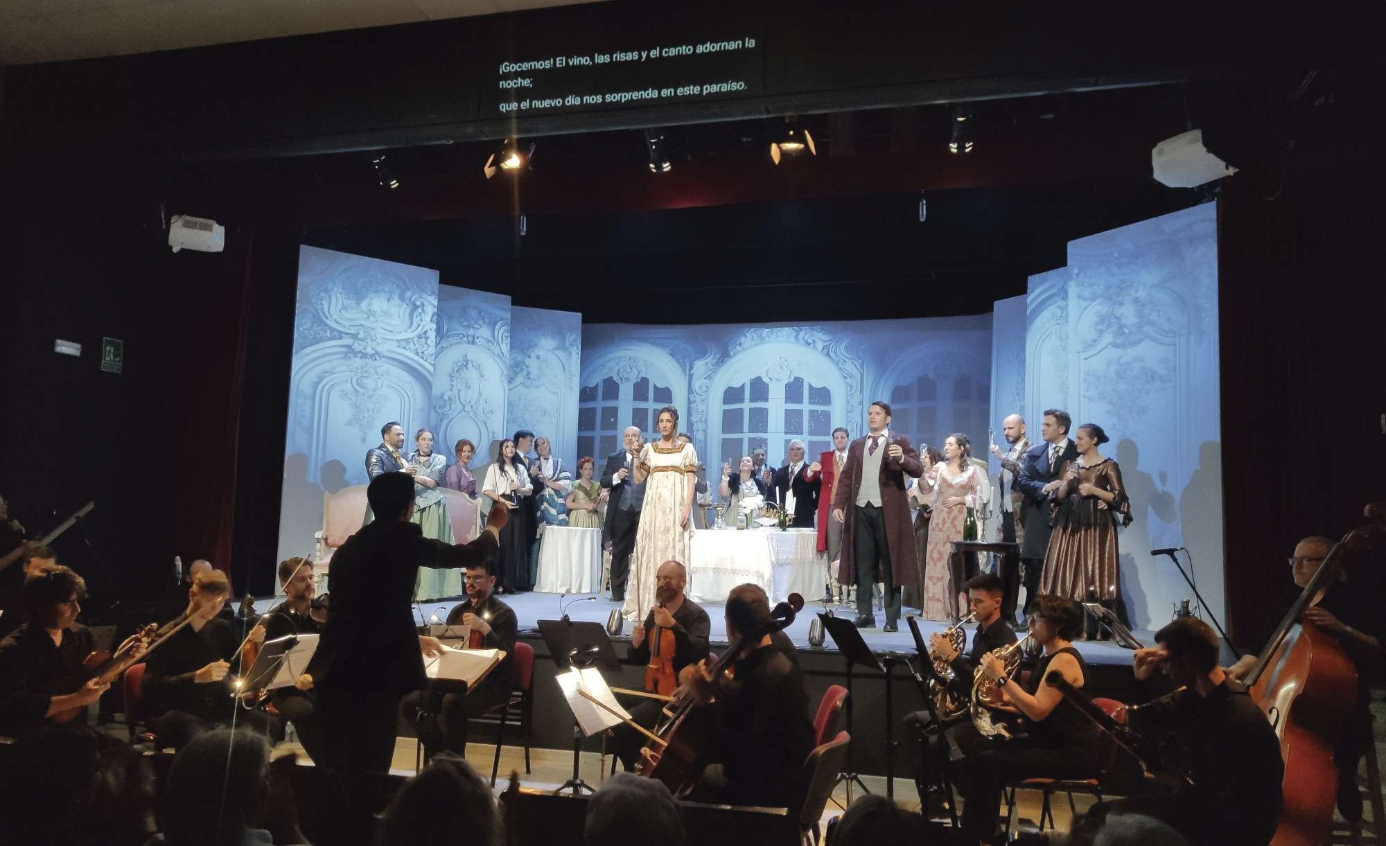 El proyecto ‘Ópera rural’ concluye con la representación de ‘La Traviata’ en Puebla de la Calzada. Foto: Cedida