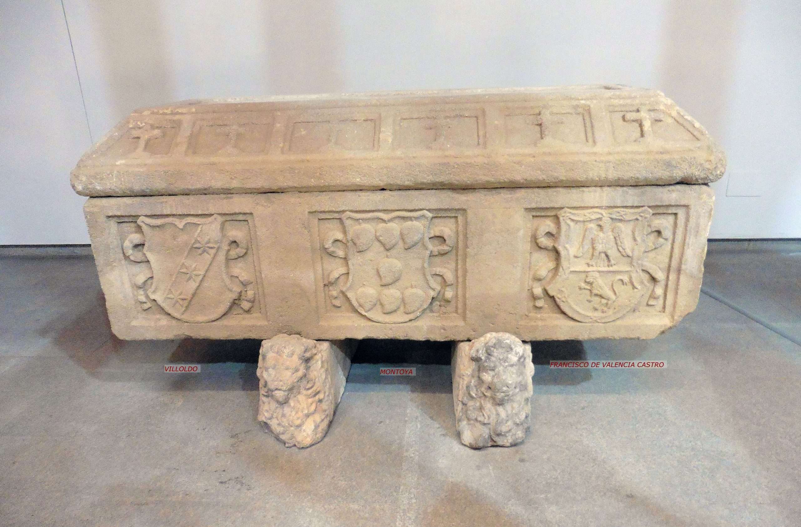 El sarcófago de Beatriz de Trejo y de Francisco Valencia de Castro de la iglesia de San Roque, en Plasencia