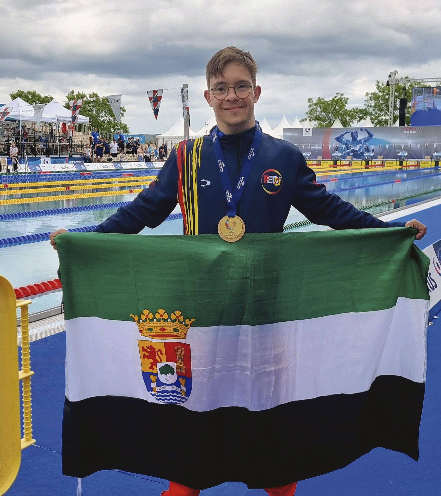 El nadador cacereño Guillermo Gracia consigue 10 medallas en los ‘Virtus Global Games 2023’