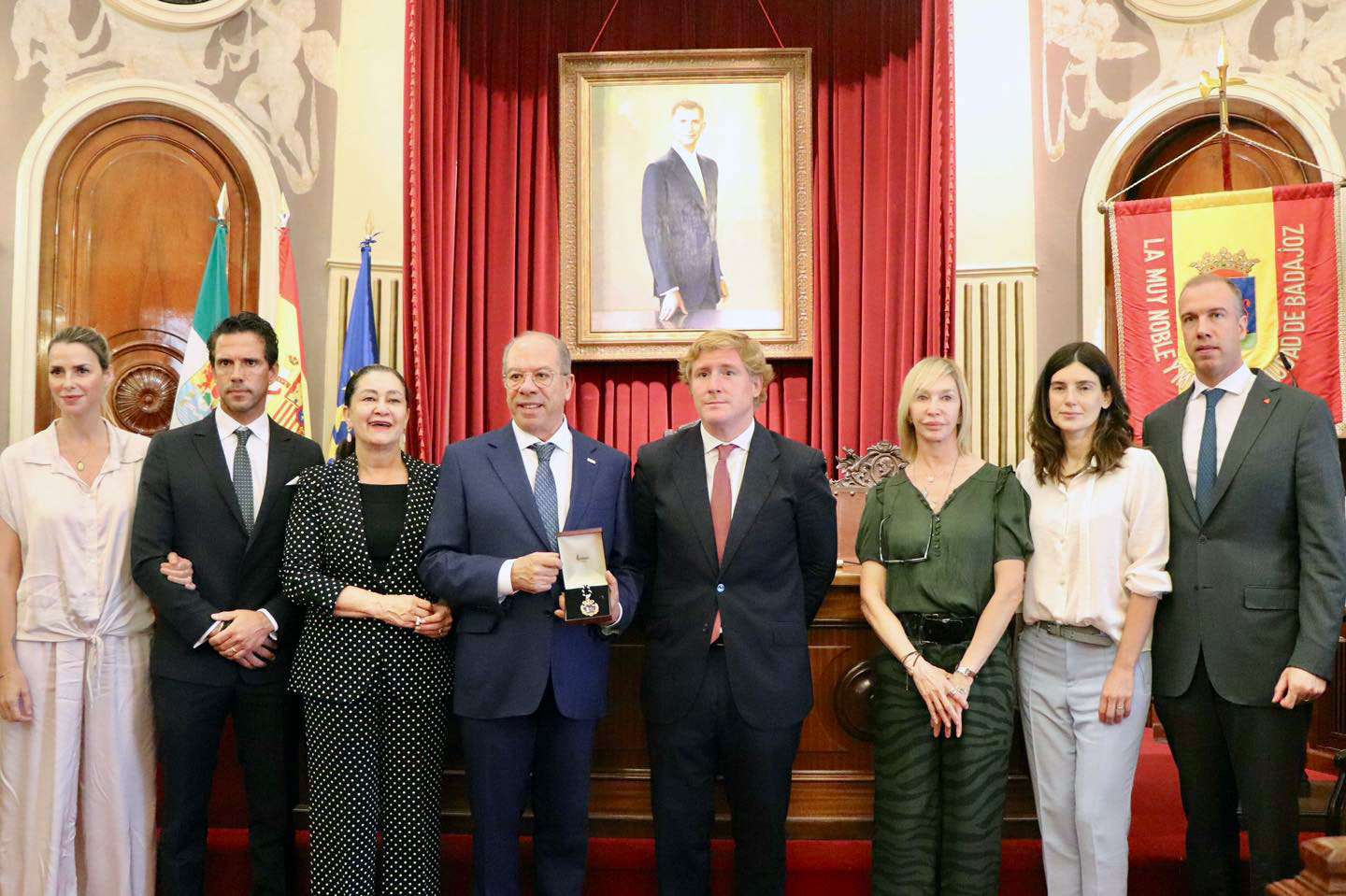 Acto de nombramiento del Comendador Rui Nabeiro como Hijo Adoptivo de Badajoz. Foto: Ayuntamiento de Badajoz