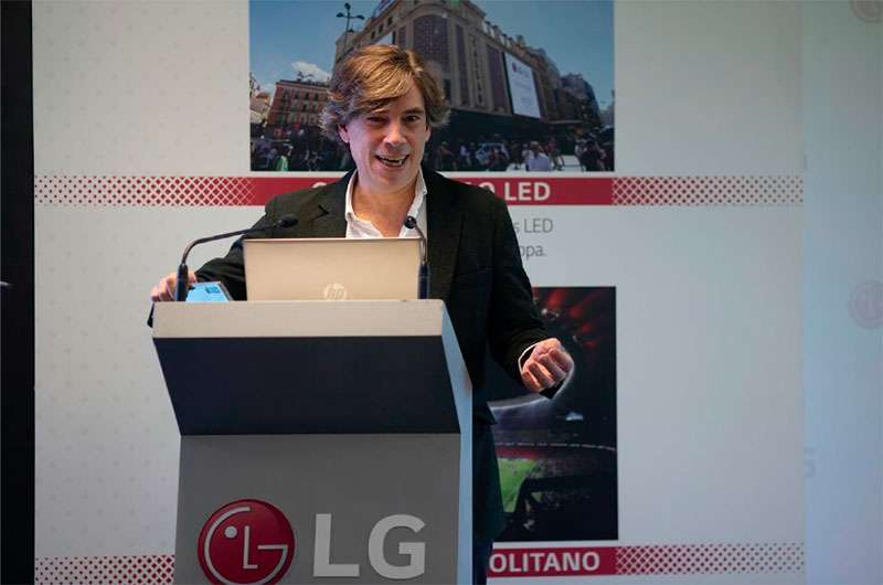 El CMO de LG España, Miguel Ángel Fernández. Foto: Cedida