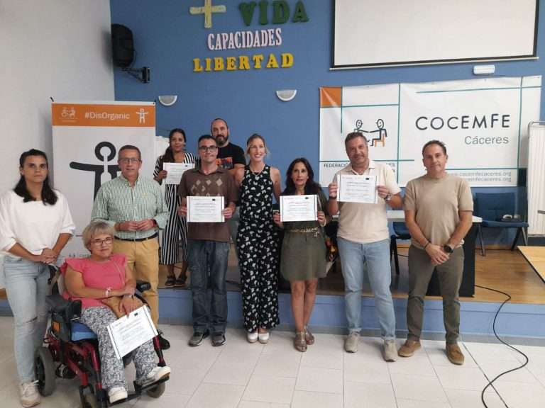 Cocemfe Cáceres ayuda a personas con discapacidad a mejorar su empleabilidad