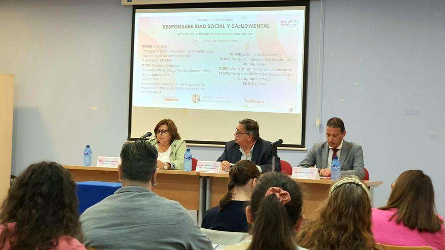 Feafes Extremadura organiza en Almendralejo una jornada para abordar la contratación de personas con problemas de salud mental y discapacidad