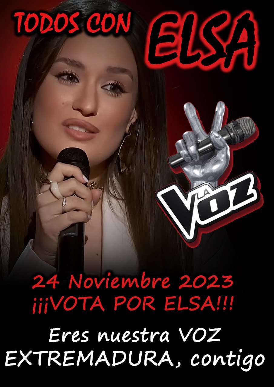 Extremadura se vuelca con la joven cantante Elsa Tortonda, participante de 'La Voz' 2023