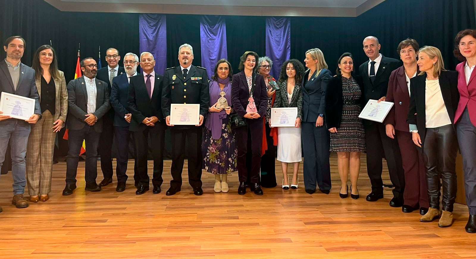 Entrega de los Premios Meninas 2023. Foto: Delegación del Gobierno en Extremadura