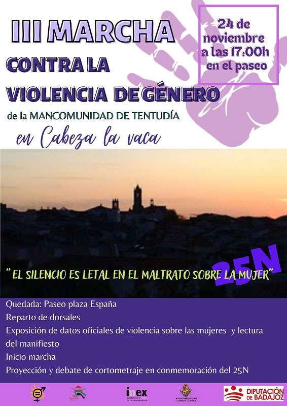 III Marcha contra la violencia de género en la Mancomunidad de Tentudía