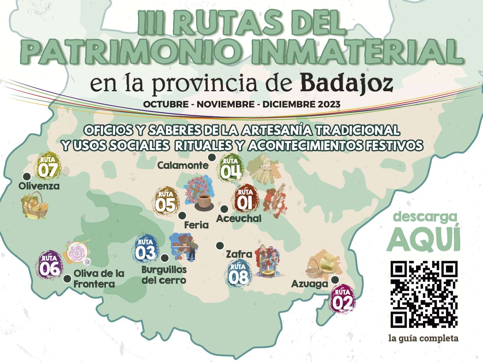 La provincia de Badajoz acoge la tercera edición de las Rutas del patrimonio inmaterial