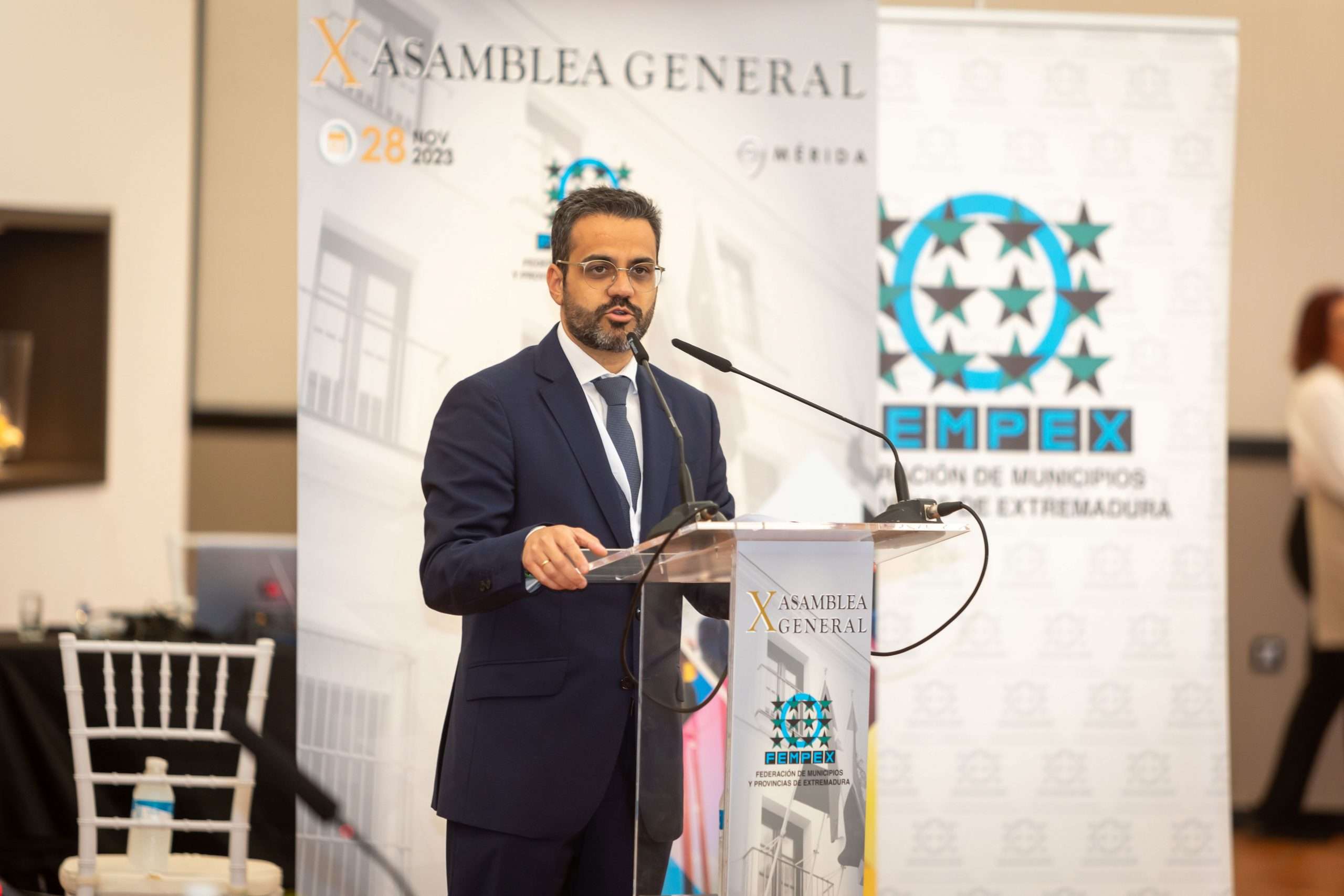 Intervención de Manuel José González Andrade. Foto: Cedida