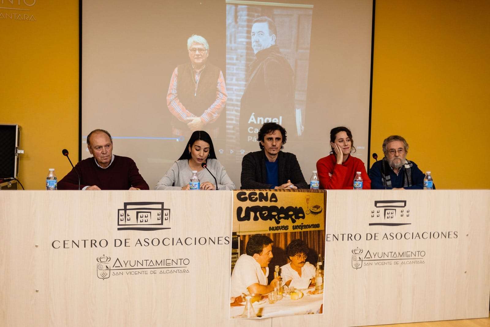 Encuentro con el Poeta Ángel Campos (Recordando a Joaquín Beltrán) en San Vicente de Alcántara. Foto: David Sanz