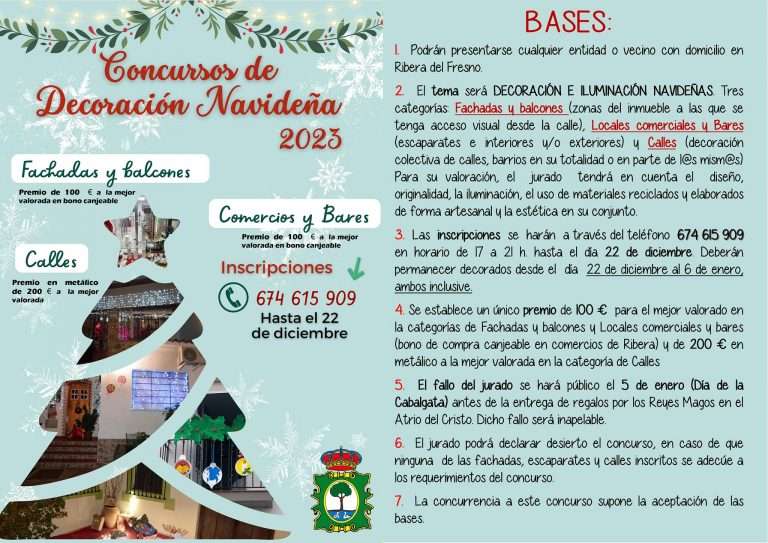 Abierto los plazos de inscripción de los concursos de navidad