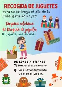 El Ayuntamiento de Ribera del Fresno abre la campaña solidaria de recogida de juguetes para la cabalgata de Reyes