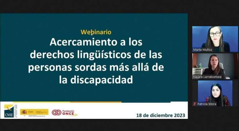 La Confederación Estatal de Personas Sordas defiende y promueve los derechos lingüísticos de las personas sordas
