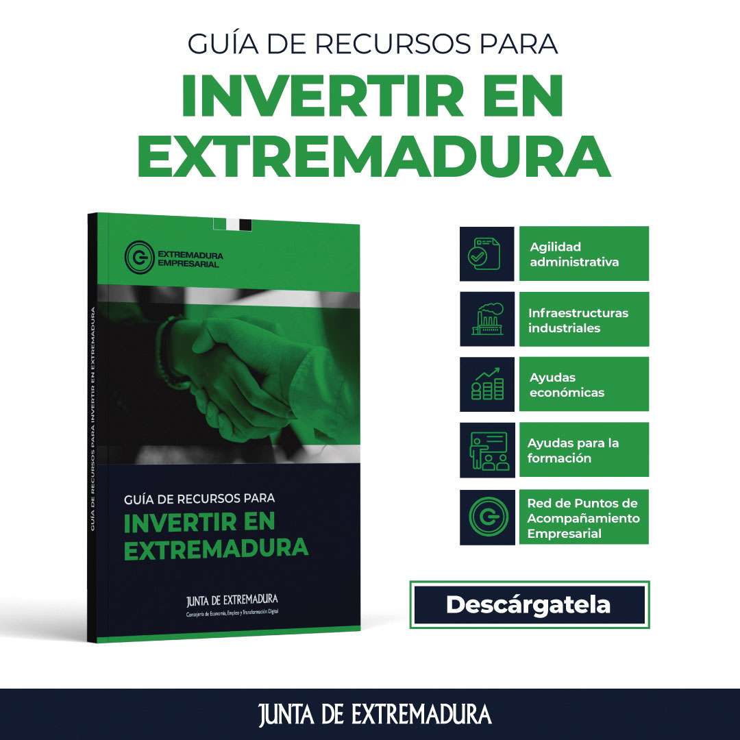 La Consejería de Economía, Empleo y Transformación Digital elabora la ‘Guía de recursos para invertir en Extremadura’