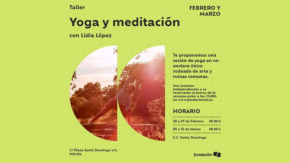 Taller de yoga y meditación de Fundación CB en Mérida