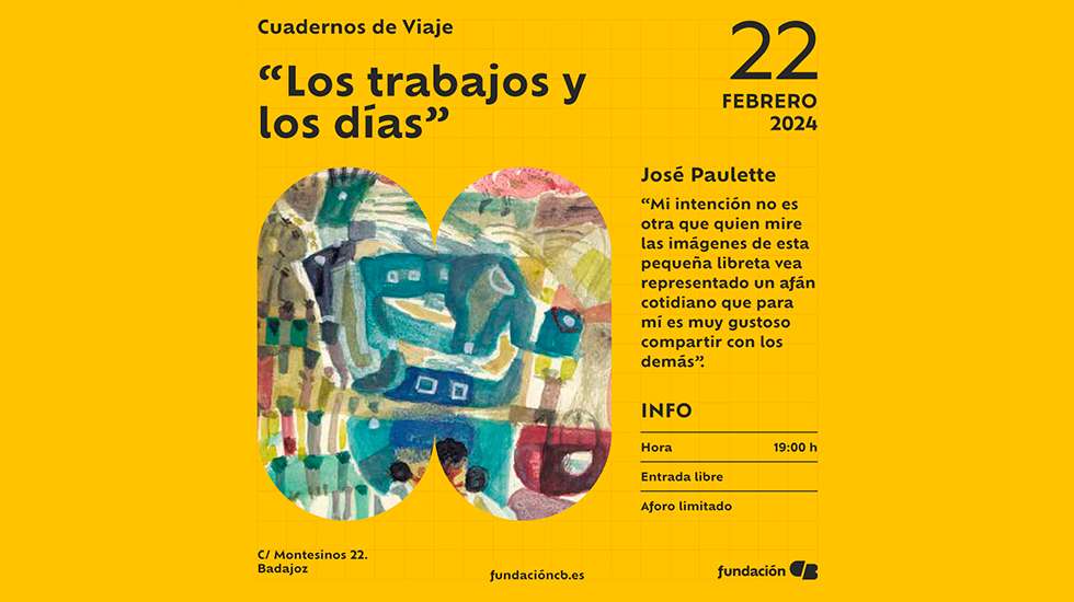Presentación de 'Los trabajos y los días', de José Paulette, en Badajoz