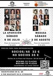 El Centro de Iniciativas Turísticas de Zafra organiza dos viajes al Festival de Teatro de Mérida