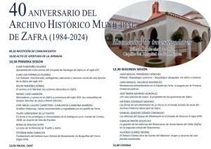 Ribera del Fresno estará presente en el encuentro de investigadores '40 aniversario del Archivo Histórico Municipal de Zafra (1984-2024)'