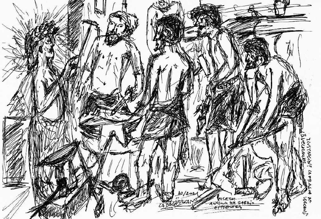 Boceto de 'La fragua de Vulcano', de Diego Velázquez. Antonio del Barrio Estremera