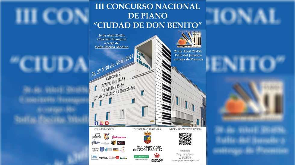 III Concurso nacional de piano 'Ciudad de Don Benito'