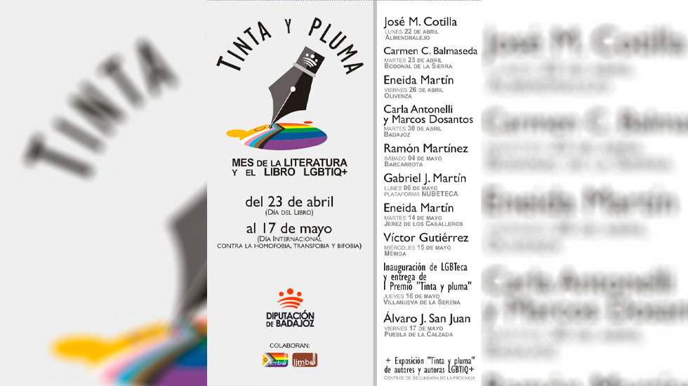 I ‘Tinta y pluma’, mes de la literatura y el libro LGBTIQ+, en la provincia de Badajoz
