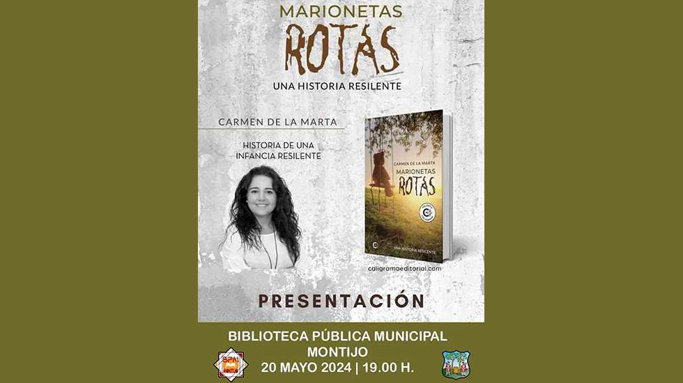 Presentación de 'Marionetas rotas', de Carmen de la Marta, en Montijo
