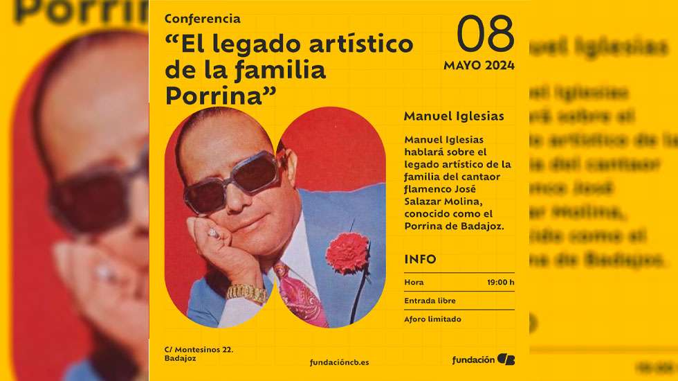 Conferencia de Manuel Iglesias 'El legado artístico de la familia Porrina' en Badajoz