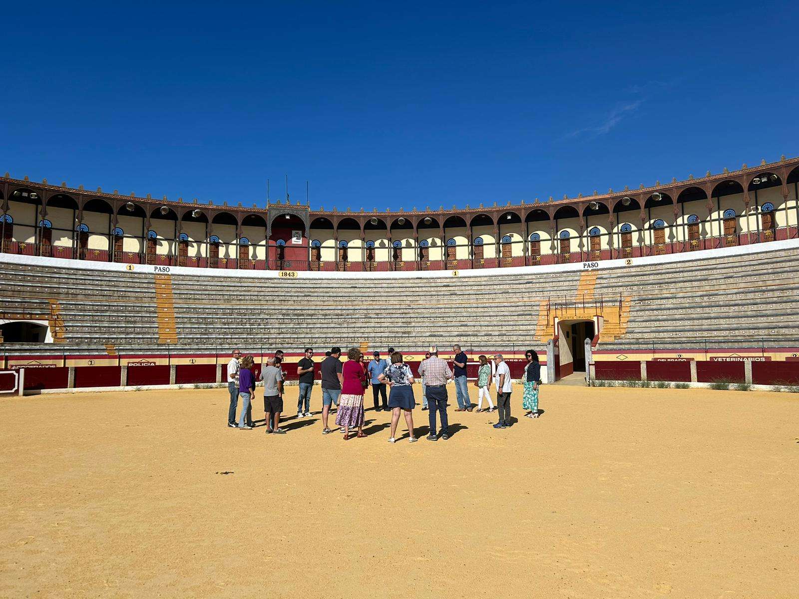 Visita a la plaza de toros. Foto: Cati Bustillo