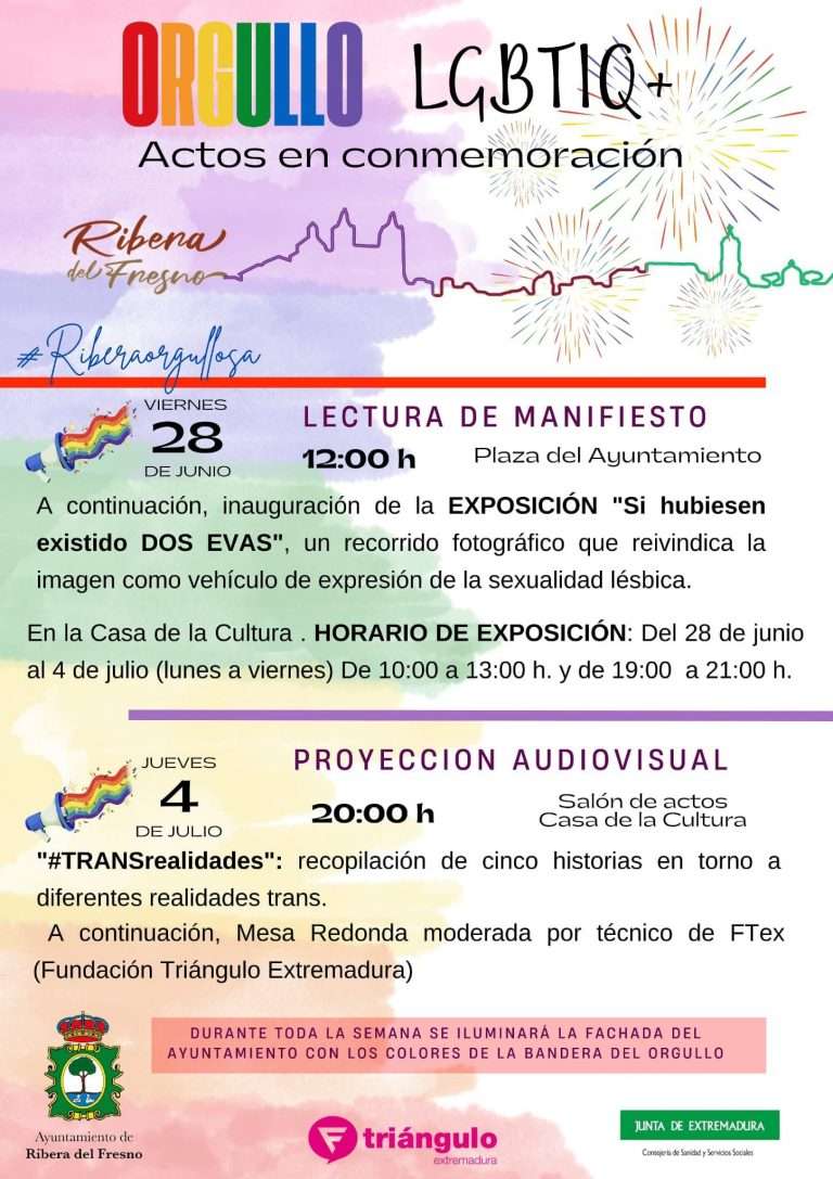 Ribera del Fresno celebra el Día del Orgullo LGTBI