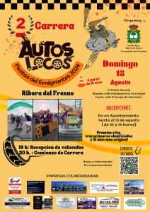 Ribera del Fresno se prepara para la II Carrera de Autos Locos en las Fiestas del Emigrante 2024
