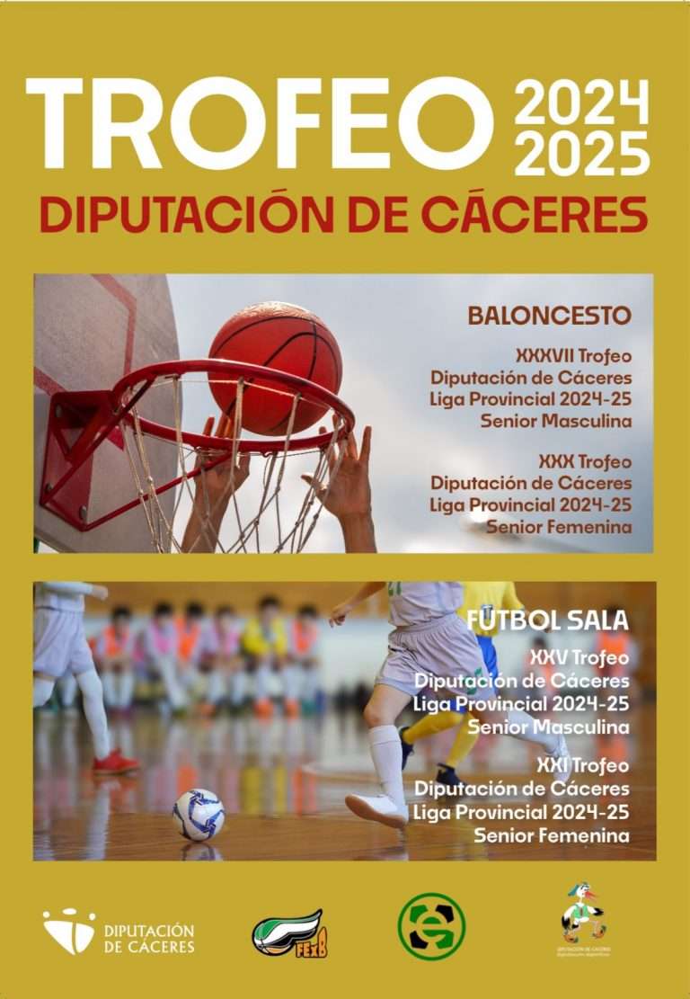 Comienza una nueva edición de los trofeos 'Diputación de Cáceres' de baloncesto y fútbol sala