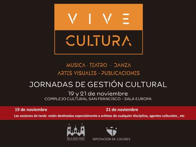 La Diputación de Cáceres organiza unas jornadas sobre gestión cultural en Cáceres