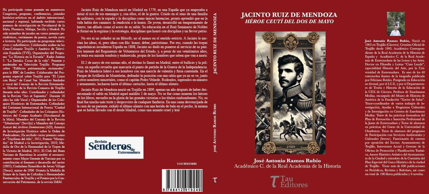 Tau Editores publica el libro 'Jacinto Ruiz de Mendoza. Héroe ceutí del 2 de mayo'